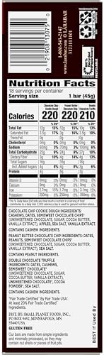 Larabar Chocolate Variety Pack, Fruit and Nut Bars, Gluten Free and Vegan, 28.8 oz, 18 Ct