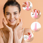 Yeetec 5 Pack Silicone Facial Cupping Set Vacuum Massage Cups Kit Pink Face Massager Helper Cup for Face Neck Back Eyes Skin Care
