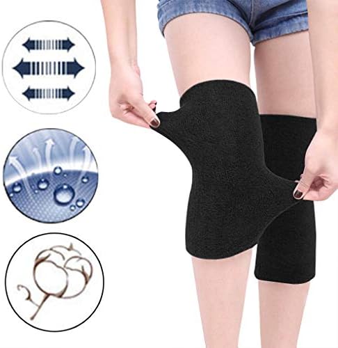 Holiberty Thermal Knee Braces Women Men Elastic Arthritis Knee Compression Sleeve Ski Cycling Leg Warmers Knee Support Pads