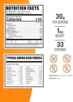 BulkSupplements.com Soy Protein Isolate Powder - Vegan Protein Powder, Unflavored - Pure & Gluten Free, 30g per Serving, 1kg (2.2 lbs) (Pack of 1)