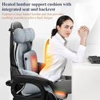 USB Heated Seat Cushion,Lumbar Support Heated Seat Pad with Armrest for Office Chair,Ajustable Backrest Warm Pillow for Long Sitting (Pink)