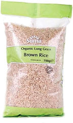 Suma Organic Long Grain Brown Rice 750 g (Pack of 6)