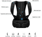 XS-5XL Waist Back Posture Corrector Adjustable Full Back Support Belt Lumbar Brace Spine Support Adults Vest Posture Trainer Comfortable Relieve Back Pain(Medium)