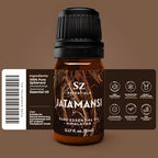 Jatamansi Essential Oil aka Spikenard - 100% Pure & Undiluted - Extracted from Nardostachys Jatamansi - Strong & Powerful Scent with Earthy Overtones - Therapeutic Grade - 0.17oz