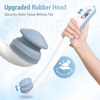 Toilet Aid - Newly Upgraded Firmly Clamp the Toilet Paper/Wipes, Personal Bottom Wiping Tool, Bathroom Mobility Aid for Disabled/Elderly/Surgery Recovery, 16.5" (1 pcs)
