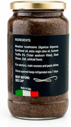 Sanniti Italian Premium Black Truffle Sauce Salsa Tartufata, 17.6 oz (500g)