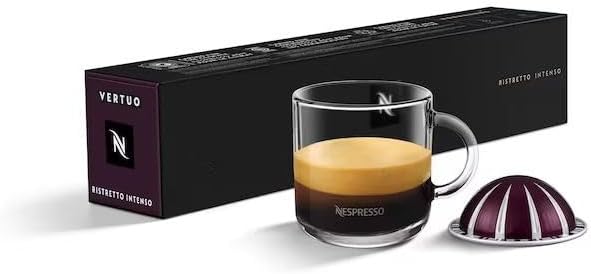 Kaffeekuss Vertuo Line Pack of 2 sleeves: Ristretto Classico and Ristretto Intenso, 0.85 oz, 20 coffee capsules