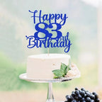 Kaoenla Glitter Happy 83rd Birthday Cake Topper,Hello 83，Cheers to 83 Years,83rd Anniversary & 83 years old birthday Party Decoration