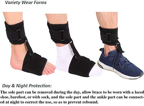 Soft AFO Drop Foot Brace for Unisex Adult Improve Walking Gait, Foot Orthosis Ankle Brace Support, Pain Relieve for Achilles Tendon, Comfort fit for Right, Left