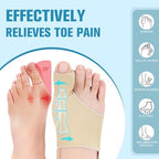 Bunion Corrector Sleeve for Women & Men - Big Toe Spacers with Foot Bunion Pads,Hallux Valgus Support & Discomfort Relief - Flexible Breathable Bunions Sleeve Socks for Day and Night Use (M)
