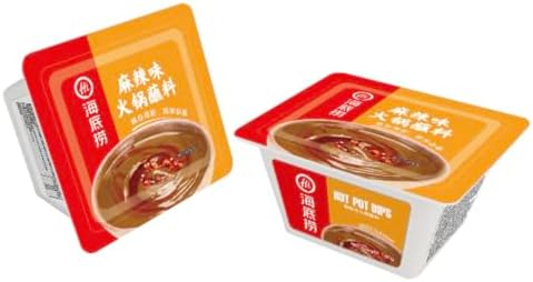 HAIDILAO Hot Pot Dipping Sauce, Spicy Flavor, 3.53oz (100g), Pack of 6