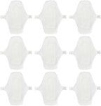 Ipetboom 9Pcs Waterproof Menstrual Cloth Pads Set - Washable Reusable Cotton Sanitary Towels for Women - Leakproof Soft Panty Liners with Button Closure for Travel and Everyday Comfort