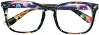 Oversize Style +3.00 Bifocal Reading Glasses Mens Womens Floral Frame Readers Eyeglasses Eyewear