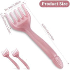 WY LIGHTING LEVEL 2Pcs Head Massager Manual Hair Scalp Massager Gua Sha Five Claw Massage Tool Comb Portable Handheld Resin Relax Tool for Father's Day Mother's Day Gifts (Pink Purple)