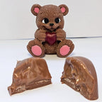 Ksana Handmade Belgian Chocolate Gift Box – 9 pcs Bear & Heart Shapes – Fibella Hazelnut Filling – Premium Artisan Milk Chocolates – Ready Gift Box – Perfect for Anniversary, Birthday & Valentine’s Day