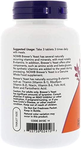 Now Foods Brewer's Yeast 650 mg 200 Tabs