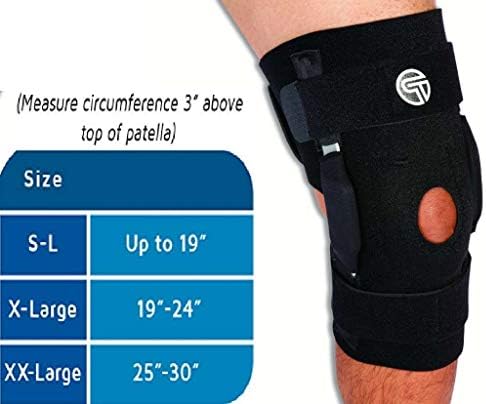 Pro-Tec Athletics Hinged Knee Brace, Wraparound Compression with Dual Axis Hinges for Medial and Lateral Stability, Adjustable Straps, Popliteal Opening for Comfort, Moderate Range of Motion, Medium