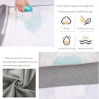 Yodilala Unisex Diaper Skirt, Leak-Proof Waterproof pad, Adjustable and Reusable, Suitable for bedridden Elderly, Menstruating Women, and Children with Urinary Incontinence(Grey,L)