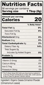 Anthony's Organic Cassia Cinnamon Powder, 1 lb, Ground, Gluten Free, Non GMO, Non Irradiated, Keto Friendly