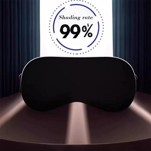4 Pack Sleep Mask for Women & Men, 100% Blackout Silky Eye Cover, Zero Eye Pressure Soft Satin Blindfold with Elastic Adjustable Strap, Lightweight Night Eyes Shade for Travel Nap Side & Back Sleepers