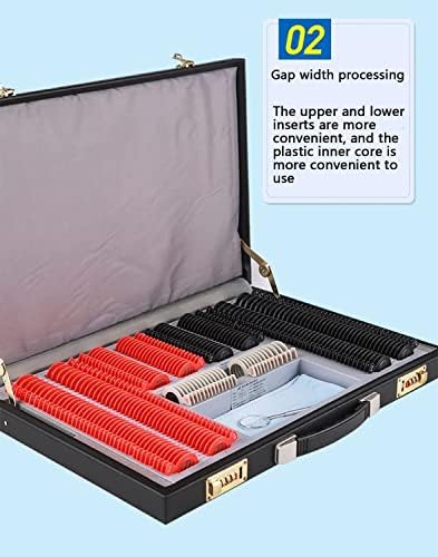 Optical Optic Trial Lens Frame 232 PCS Optical Trial Lens Set Optometry Kit， Optometry Plastic Rim Aluminum Trial Case Ophthalmic Lenses Metal Box Optical Trial Frame， Optometry Equipment