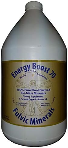 Energy Boost 70 Fulvic Minerals Trace Elements Vitamins and Amino Acids Morningstar Minerals (1 Gallon)