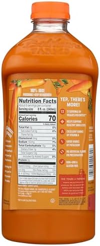 Bolthouse Farms Vegetable Juice Smoothie, 100% Carrot, 52 fl. oz. Bottle