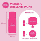 Sweet Sticks Edible Art Decorative Cake Paint 0.5 Ounce (15 Milliliters), Metallic Sunkissed Gold