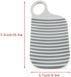 ZYAMY Hand-held Mini Washboard, Plastic Washboard, Laundry and Scrubbing Clothes, Suitable for Home Travel, Outdoor, Gray