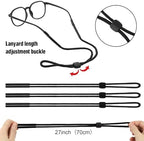 Attmu 12 Pack Sunglasses Strap, Sports Eye Glasses String Strap, Adjustable Eyeglasses Strap Lanyard Cord Band Neck Holders Eyewear Retainer for Men Women Kids