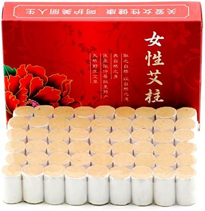 10-Years Purity 60:1 Ratio 54 Rolls Safflower Moxa Sticks, Portable Copper Burner Box, Moxibustion Patch 12pcs 红花艾灸柱带铜盒 艾叶贴