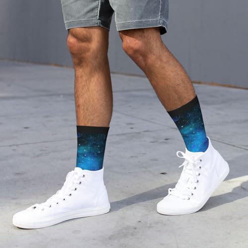 MOLIAN Athletic Crew Cushion Socks Unisex Breathable Mid-Calf Socks for Running Workout