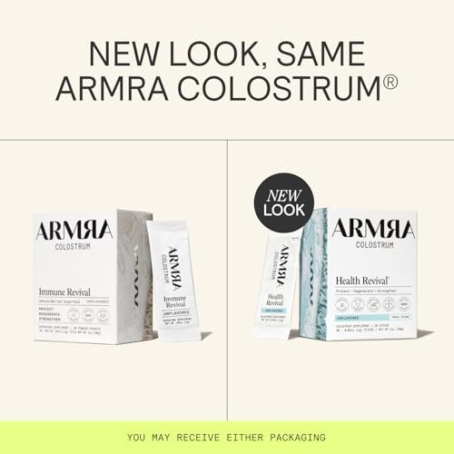 ARMRA Colostrum Powder | Unflavored | Gut Health & Bloating | Skin & Hair | Immunity | Keto, Gluten & Fat-Free | 30 Servings