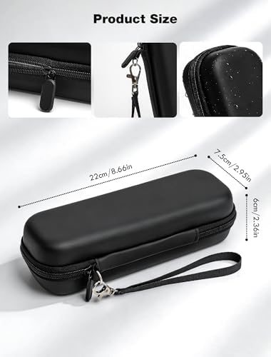 LALIFIT Electric Toothbrush Travel Case, Hard EVA Electric Toothbrush Holder for Oral-B//Oral-B Pro/Phlips Sonicare, Waterproof Protective Toothbrush Storage Bag Container (Black)