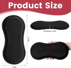 Wehhbtye 2Pcs Post Surgery Lipo Foams, Abdominal Side Compression Board, 11.8'' x 5.5'' Black Lipo Foam Lateral Protector for Post Surgery Recovery Waist Filling Skin Anti-Sagging