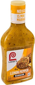 Lawry's Lemon Pepper with Lemon Juice Marinade, 12 fl oz (Pack of 6)