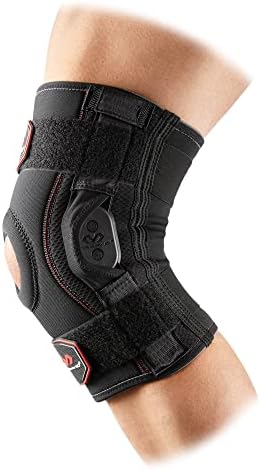 McDavid Knee Brace, Maximum Support with Polycentric Hinges & Cross Straps, Comfortable Compression & Extra Stability