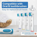 Toothbrush Head Compatible with Oral B - 16 Pack Milos Replacement Electric Toothbrush Heads Deep and Precise Cleaning Brush Heads Toothbrush Heads Compatible with Oral B Braun