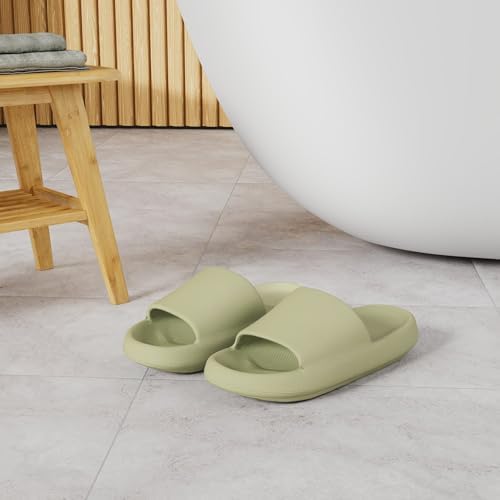 Happy Lily Shower Shoes Men & Women Non Slip, Supper Soft Open Toe House Slippers Shower Sandals, Bedroom Slippers for Women and Men
