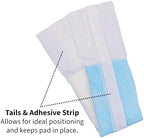 Vakly Postpartum Maternity Pads 3 x 20 in Extra Long (24 Pack) – Maximum Absorbency Heavy Flow Postpartum & Incontinence Pads with Tails, Ultra Soft Disposable Pads for New Moms