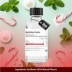 Dolce Flav Natural Peppermint Extract – 2 Ounce Oil-Soluble Kosher, Sugar-Free, Concentrated Pure Mint Flavor for Hard Candy, Chocolates & Baking, Includes Measured Dropper