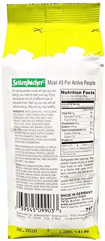 Seitenbacher Muesli Cereal #3 – For Active People – Fruit Mix 16 Ounce (Pack of 6)
