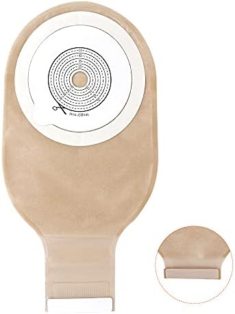Colostomy Bags,20PCS Ostomy Bags One-Piece Ostomy Supplies 20mm-60mm Cut to Fit Drainable Pouch with Closure for Ileostomy Stoma Care.