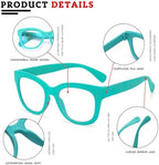 Retro Lightweight Reading Glasses Round Big Frame Blue Light Blocking for Women Ladies Computer Readers