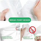 Small Trash Bags 2.6 Gallon-108 Count Leakage-Proof Strong, Small Mini Garbage Bags for Bathroom, Bedroom, Office, White Small Trash Can Liners