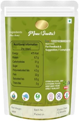 Generic Organic Dried Mace ((javitri Whole) Japitri flower whole, (Big Size Japatri) Indian authentic aromatic spice (50)