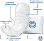 Nexwear Incontinence Pads for Women, Skin-Safe Design, Maximum Absorbency Bladder Control Pads for Leaks, Disposable, Discreet, Individually Wrapped, 13.75 in, 30 Count, 1 Pack