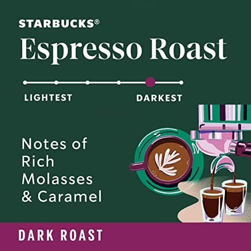 Starbucks Dark Roast Ground Coffee — Espresso Roast — 100% Arabica — 1 bag (18 oz.)