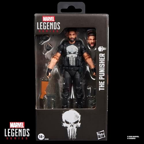 Marvel Legends Series Punisher, The Punisher Collectible 6-Inch Action Figure Set