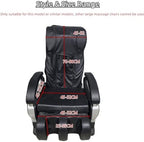 Massage Chair Cover Full Body Chair Dust Cover Recliner Protector Slipcovers for Vintage Shiatsu Massage Chair Washable Sweat-Resistant Stretch Fabric Sofa Covers,Black